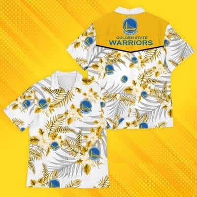 Golden State Warriors Hawaiian Shirt Tropical Patterns Gift For Basketball Lovers