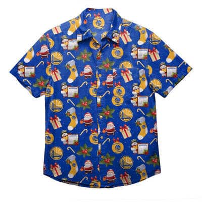 Golden State Warriors Hawaiian Shirt Christmas Gift For Basketball Lovers