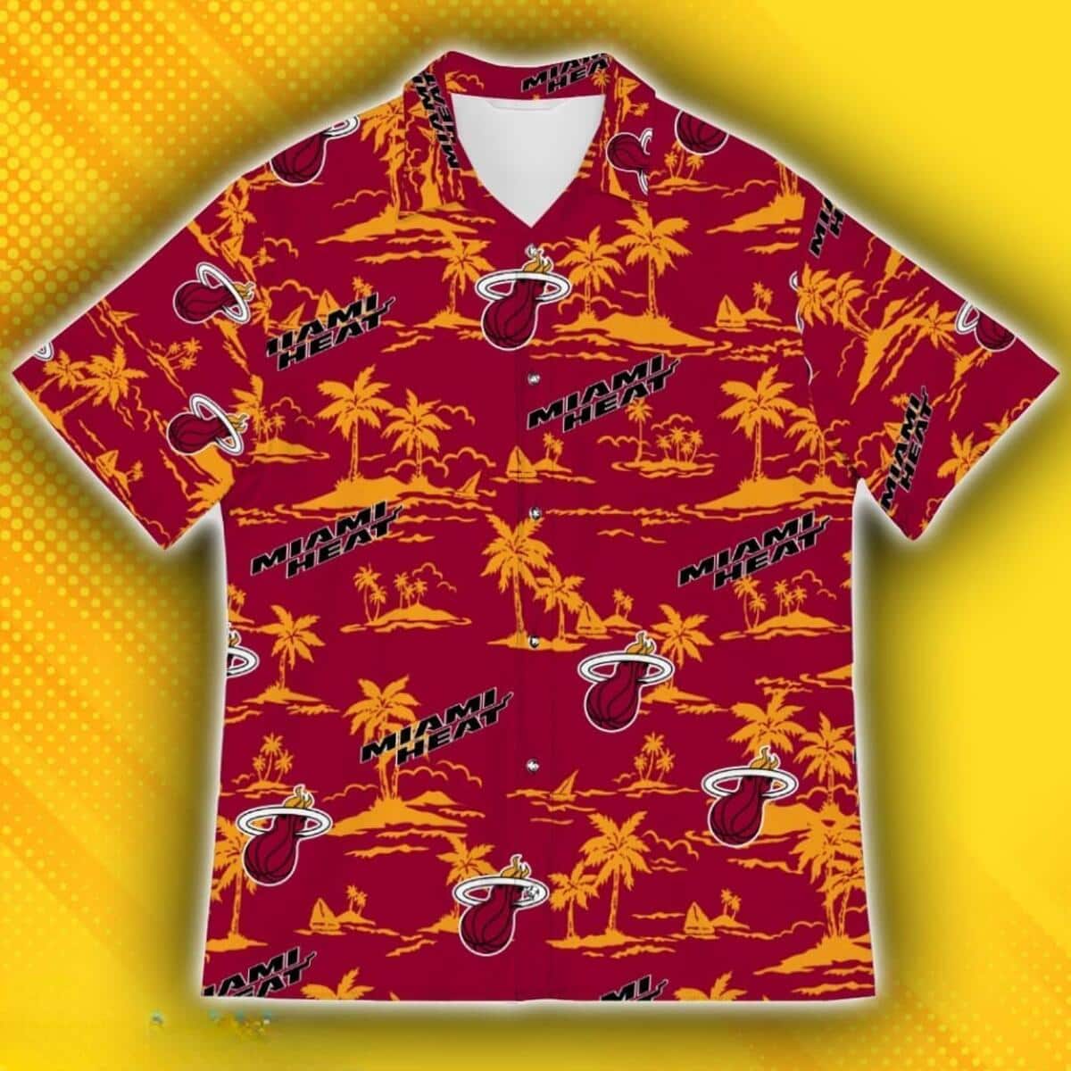 Miami Heat Hawaiian Shirt Island Pattern Beach Lovers Gift