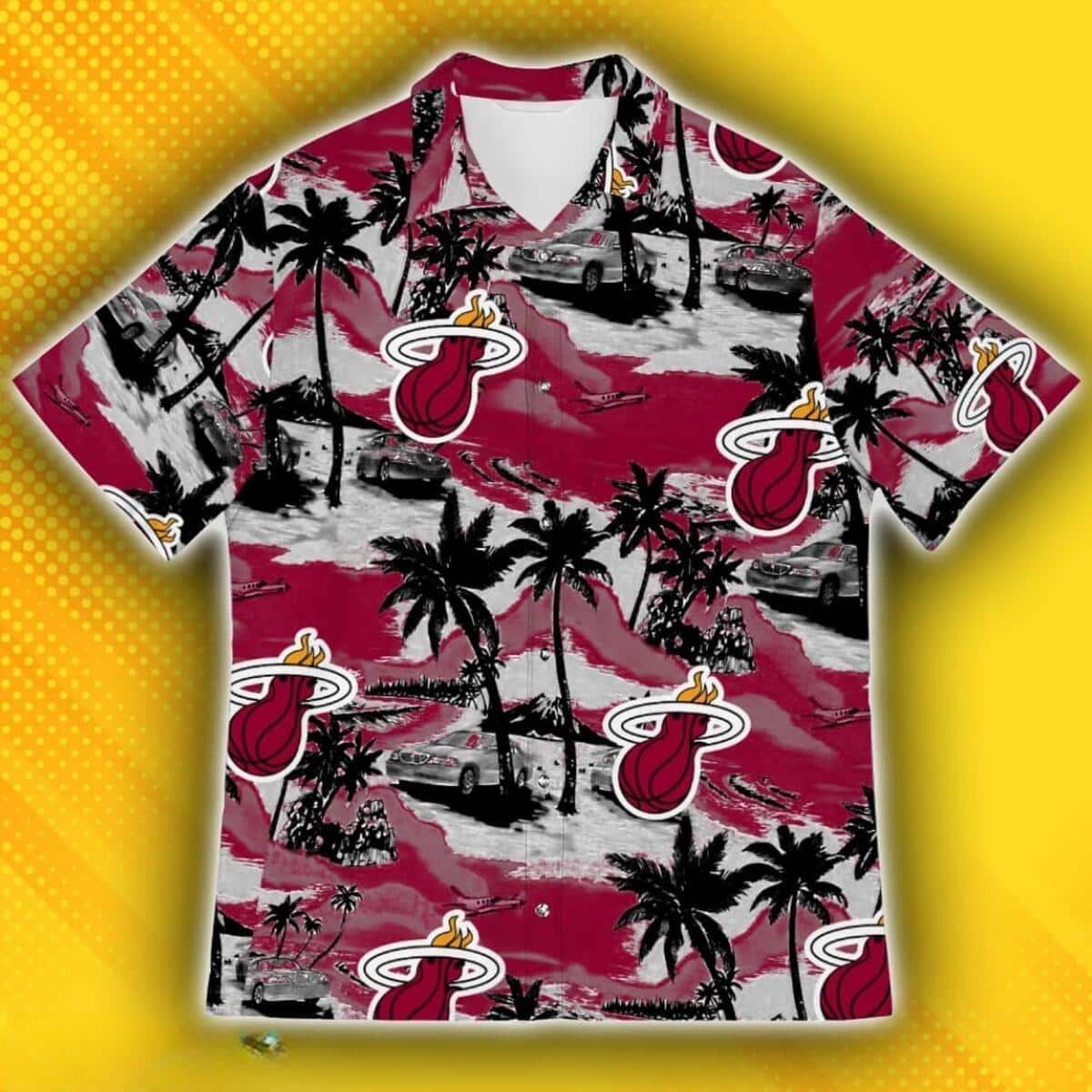 Miami Heat Hawaiian Shirt Tropical Patterns Gift For Beach Lovers