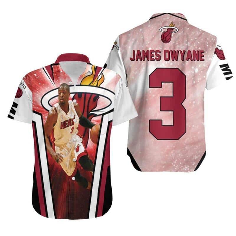 Miami Heat Hawaiian Shirt James Dwyane Wade For Basketball Lovers
