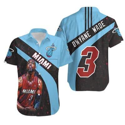 Dwyane Wade 3 Miami Heat Hawaiian Shirt Gift For Basketball Fans