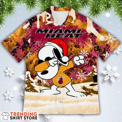 Funny Snoopy Miami Heat Hawaiian Shirt For Basketball Lovers