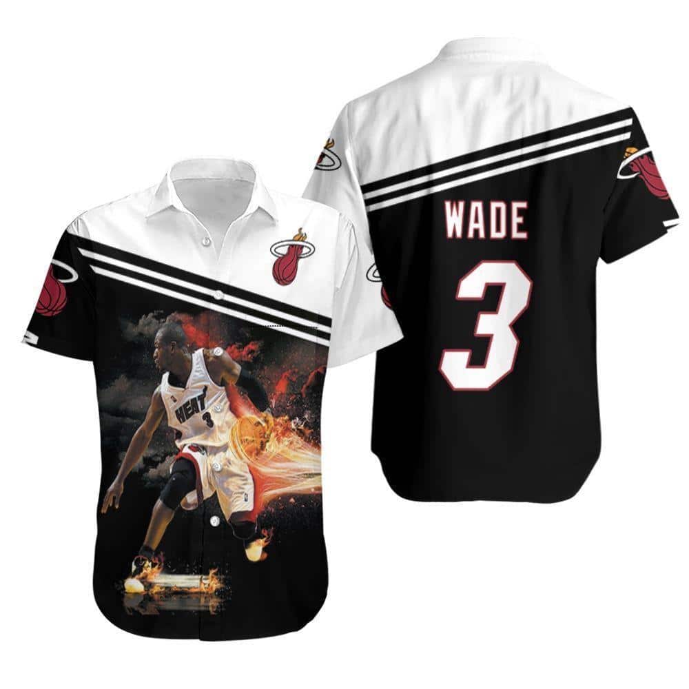 Dwyane Wade 3 Miami Heat Hawaiian Shirt For Basketball Fans