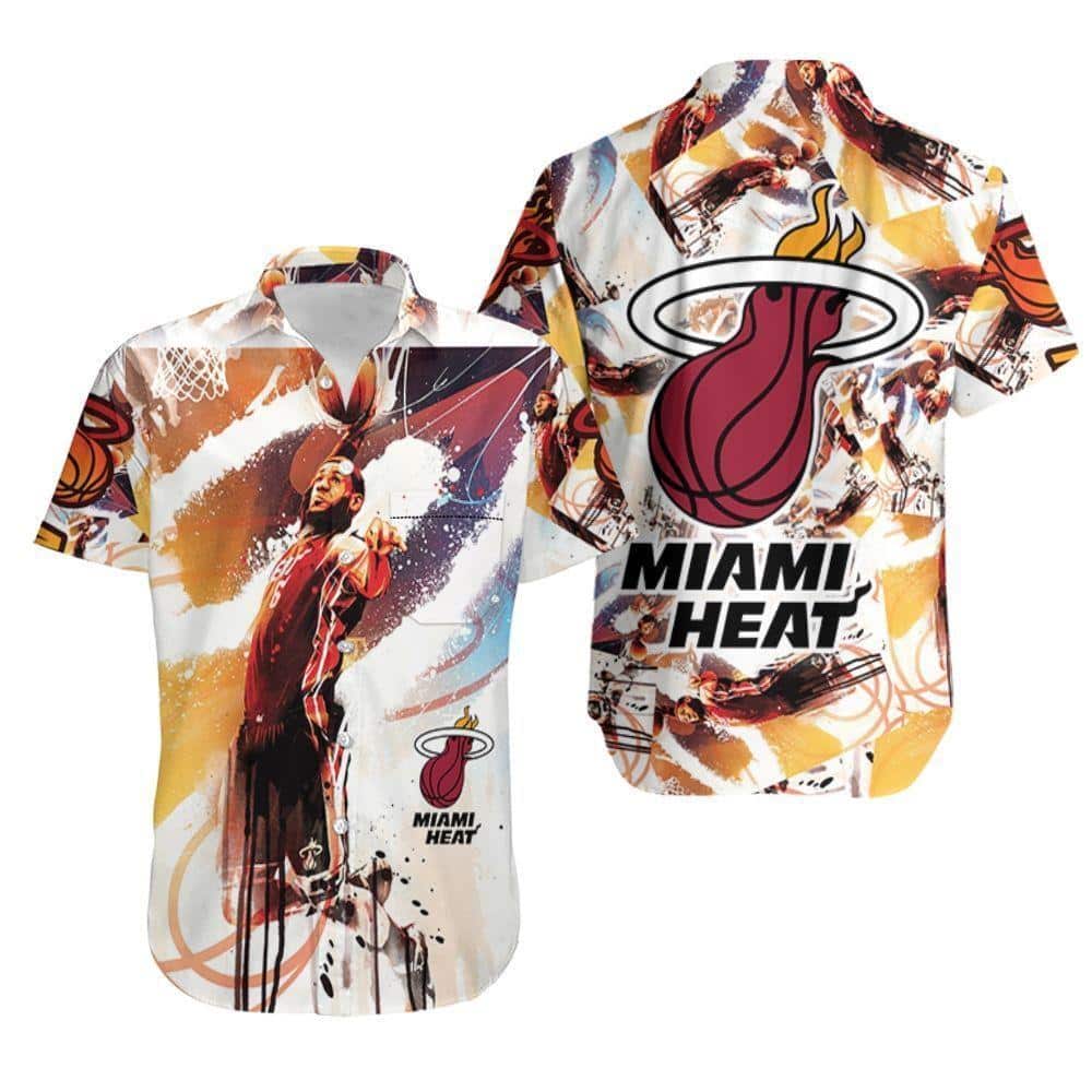 Lebron James 6 Miami Heat Hawaiian Shirt