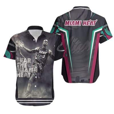 Dwyane Wade Fear The Miami Heat Hawaiian Shirt