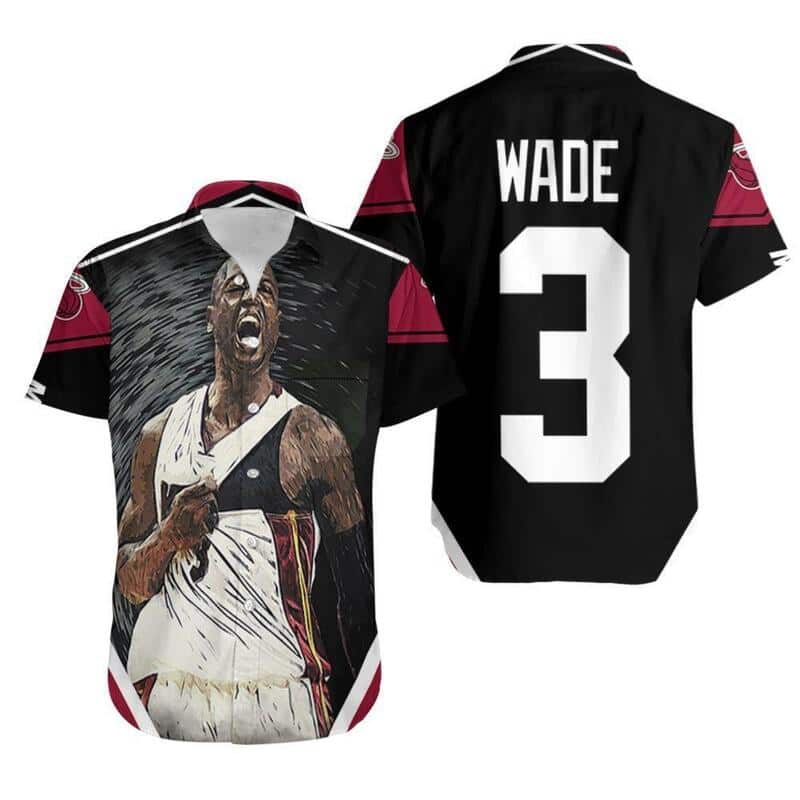 Dwyane Wade 3 Miami Heat Hawaiian Shirt Best Basketball Gift