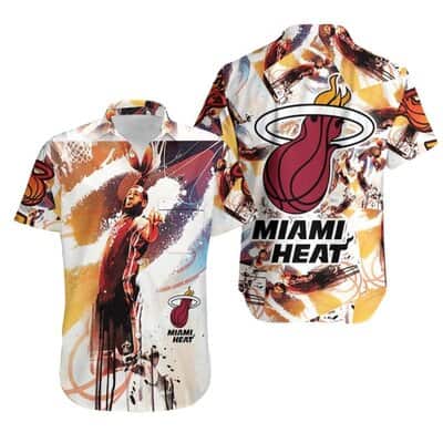 Lebron James 6 Miami Heat Hawaiian Shirt For Basketball Lovers