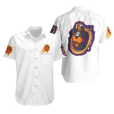 Phoenix Suns Hawaiian Shirt Mascot Logo Gift For Suns Fans