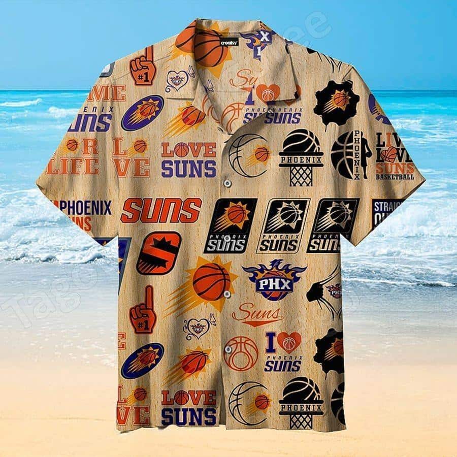 Vintage Phoenix Suns Hawaiian Shirt Beach Lovers Gift