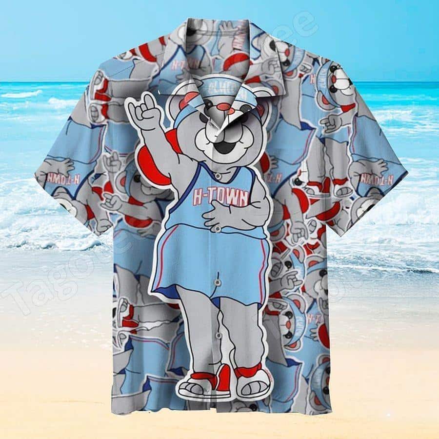 Cute Clutch Mascot Houston Rockets Hawaiian Shirt