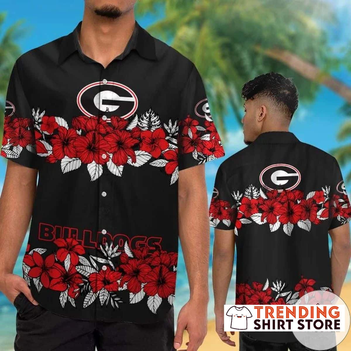 Georgia Bulldogs UGA Hawaiian Shirt Gift For Football Fans