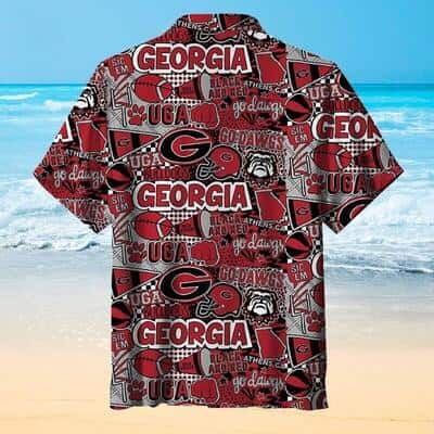 Georgia Bulldogs UGA Hawaiian Shirt Valentine’s Gift For Football Lovers
