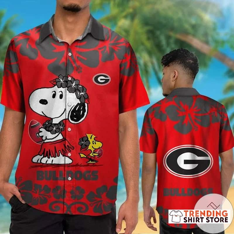 Snoopy Georgia Bulldogs UGA Hawaiian Shirt