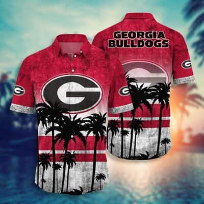Vintage Georgia Bulldogs UGA Hawaiian Shirt Valentine's Gift For Football Lovers