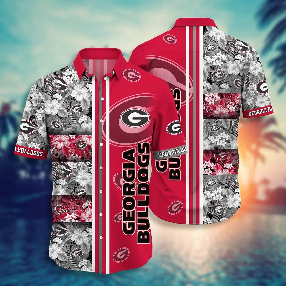 Georgia Bulldogs UGA Hawaiian Shirt Birthday Gift For Beach Lovers