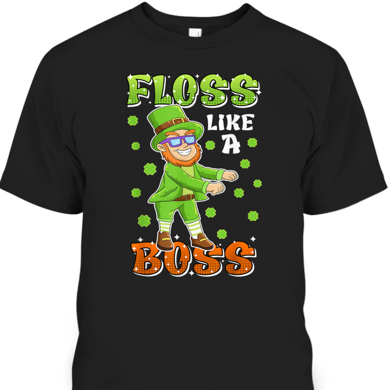 St Patrick's Day T-Shirt Leprechaun Floss Like A Boss