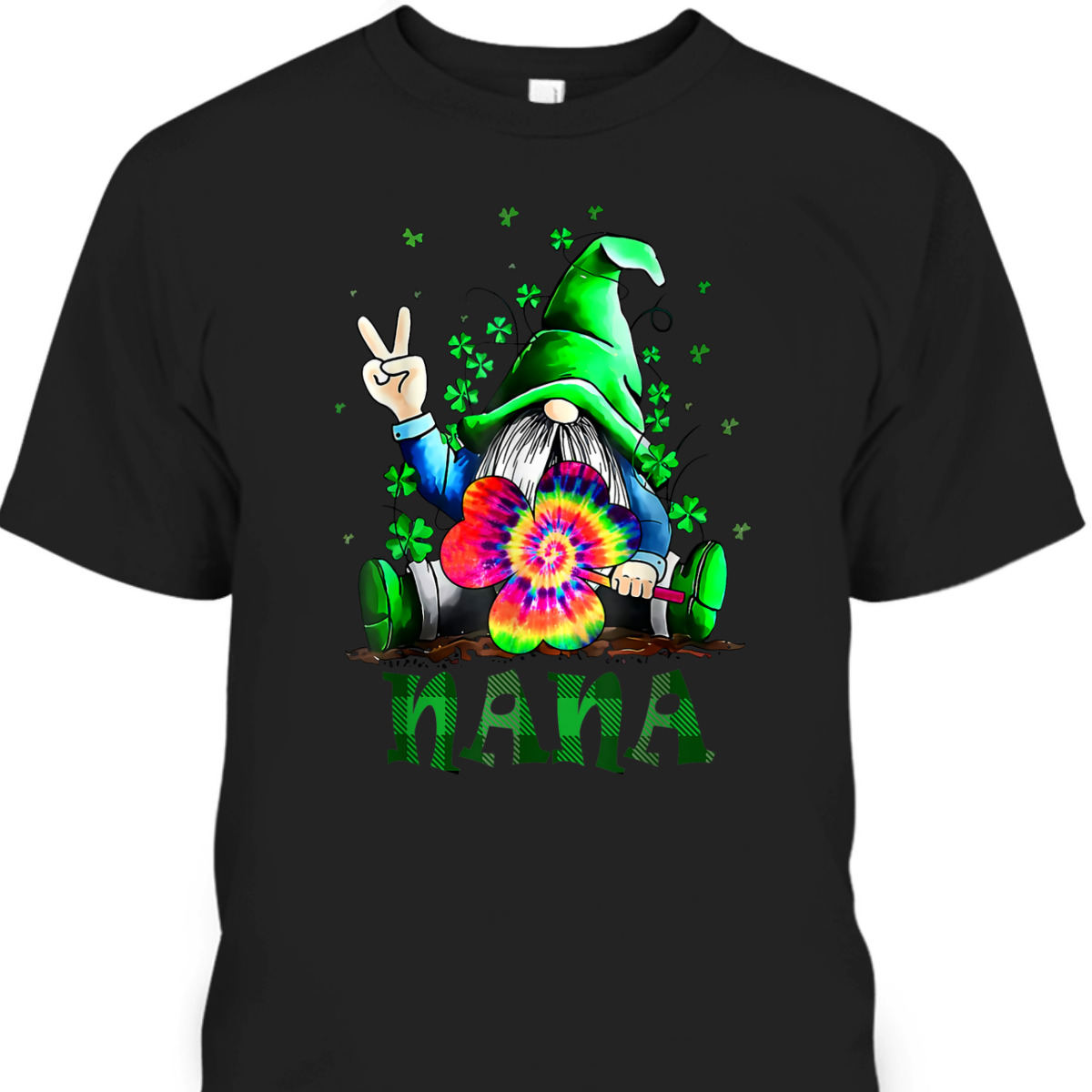 Shamrock Nana Gnome St Patrick's Day T-Shirt