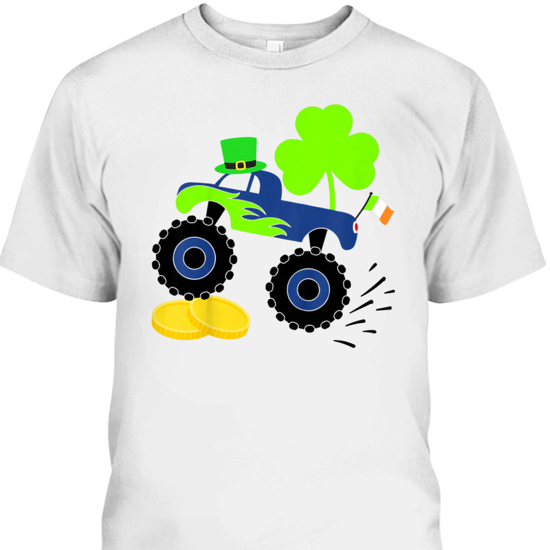 Funny St Patrick's Day Monster Truck T-Shirt