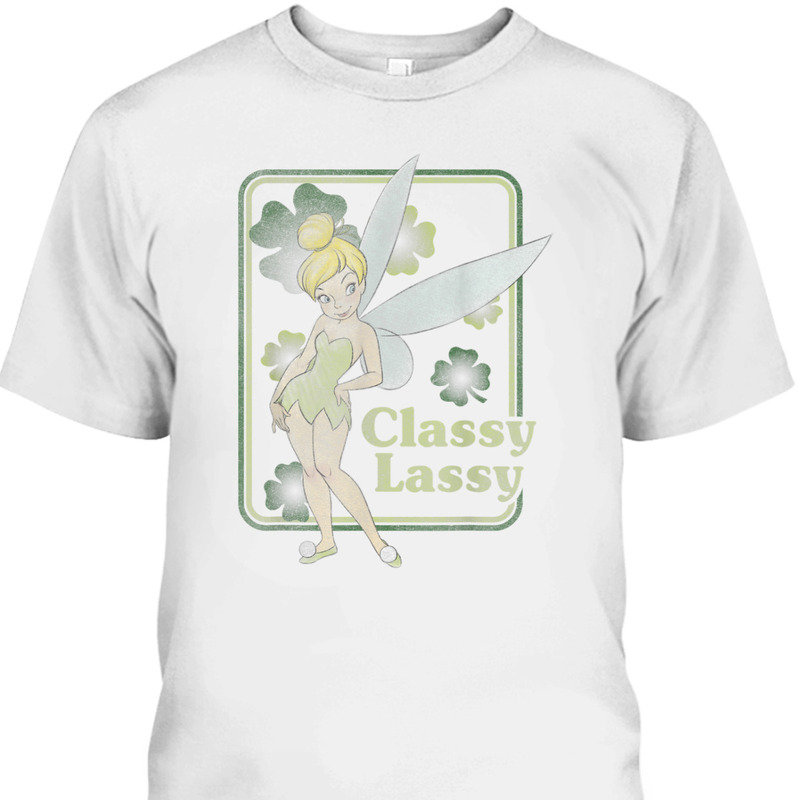 Disney Peter Pan Tinker Bell St Patrick's Day Classy Lassy T-Shirt