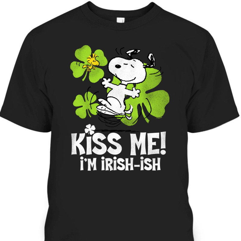 Peanuts Snoopy St Patrick's Day Kiss Me Irish-ish T-Shirt
