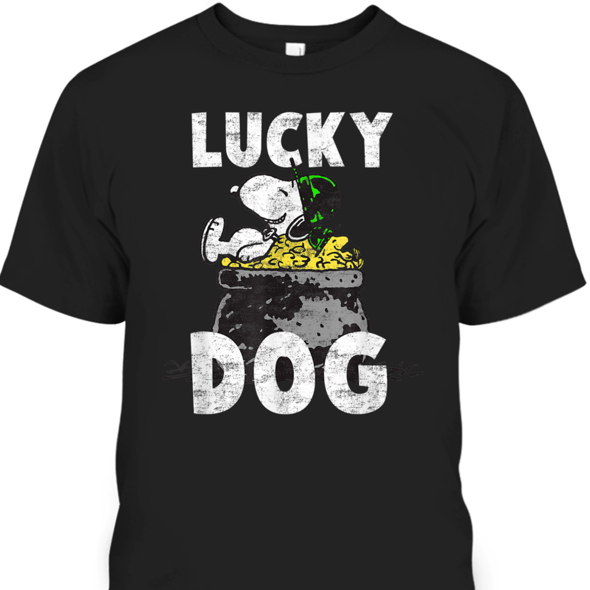Peanuts Snoopy St Patrick's Day T-Shirt Lucky Dog