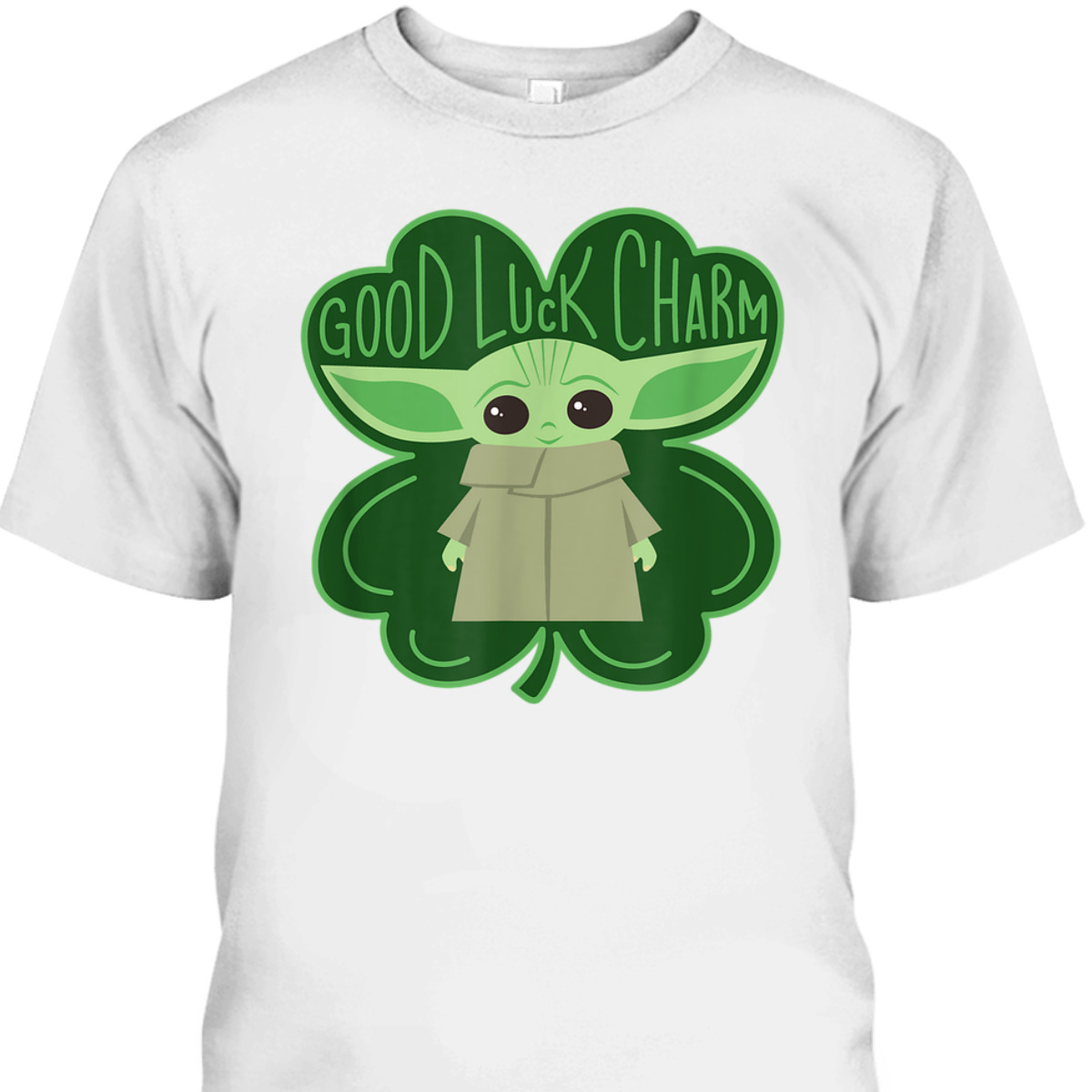 Star Wars The Mandalorian Good Luck Charm Shamrock St. Patrick’s Day T-Shirt