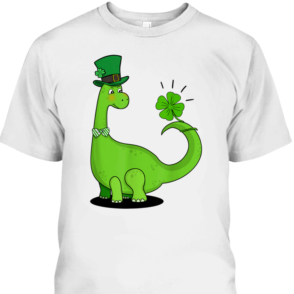 Funny Dinosaur Shamrock St Patrick's Day T-Shirt
