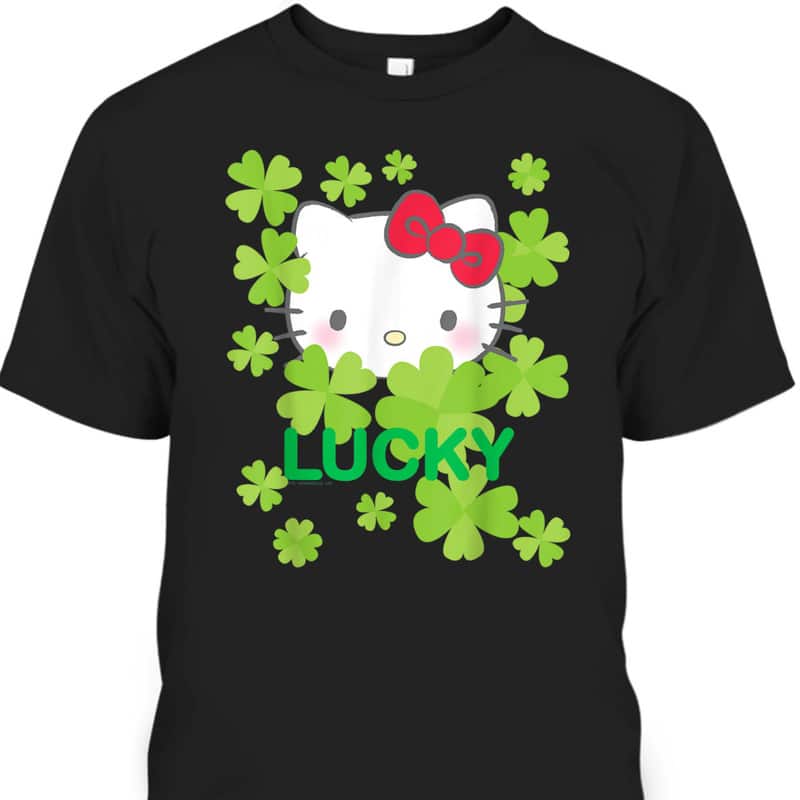 Hello Kitty Lucky Clover St Patrick's Day T-Shirt