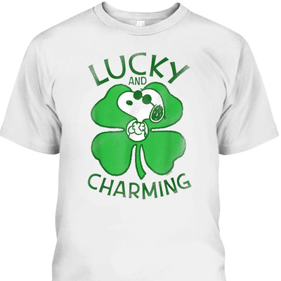 Peanuts Snoopy St Patrick’s Day T-Shirt Lucky And Charming