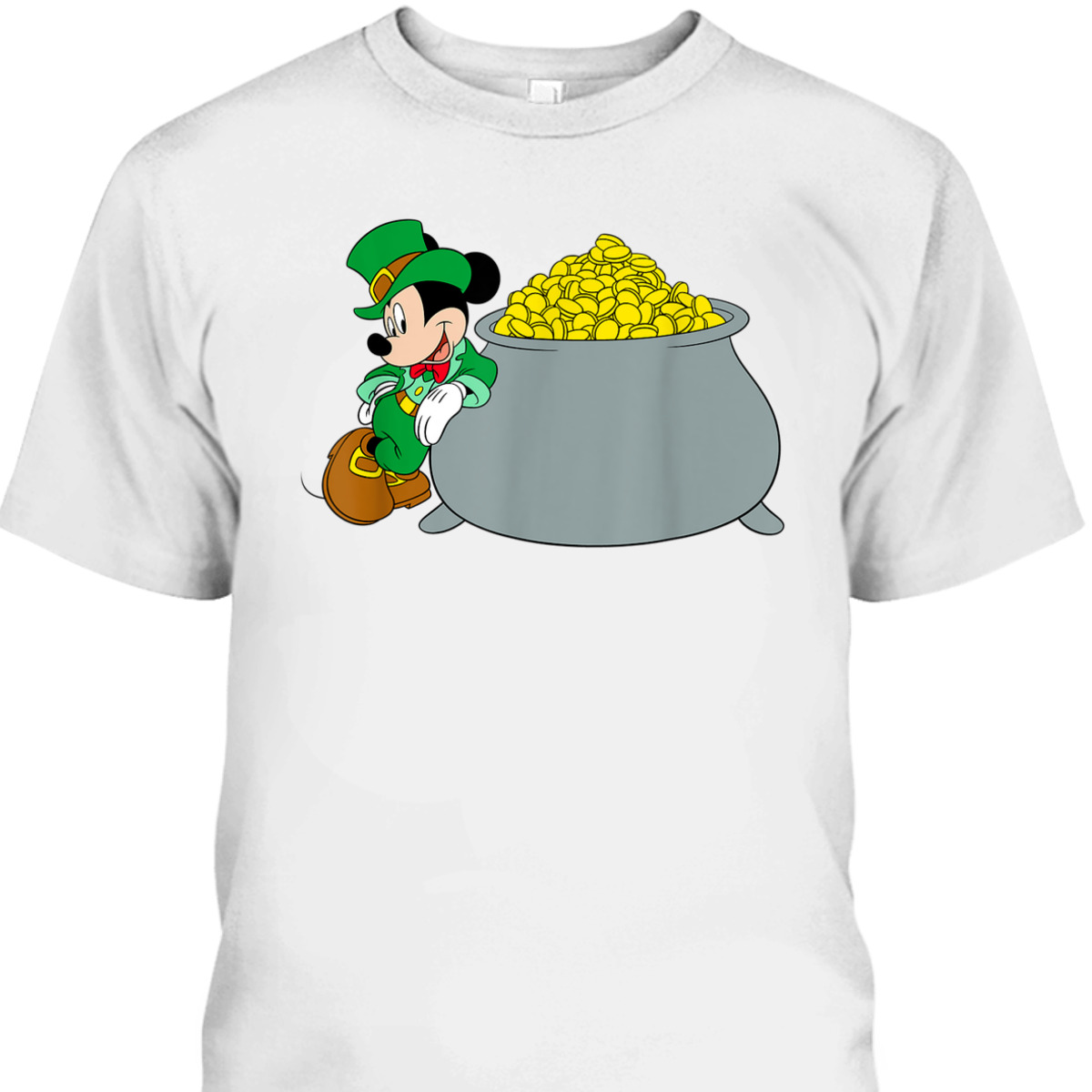 Disney Mickey St Patrick's Day Pot Of Gold T-Shirt