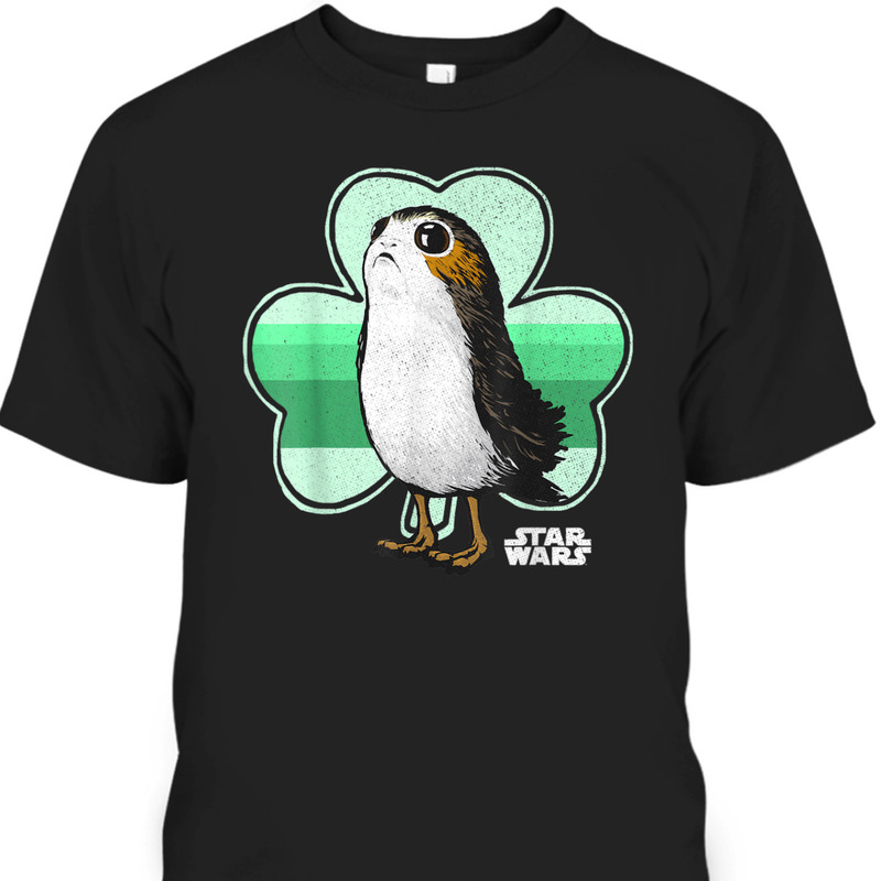 Star Wars St Patrick's Day Porg Clover Saint T-Shirt