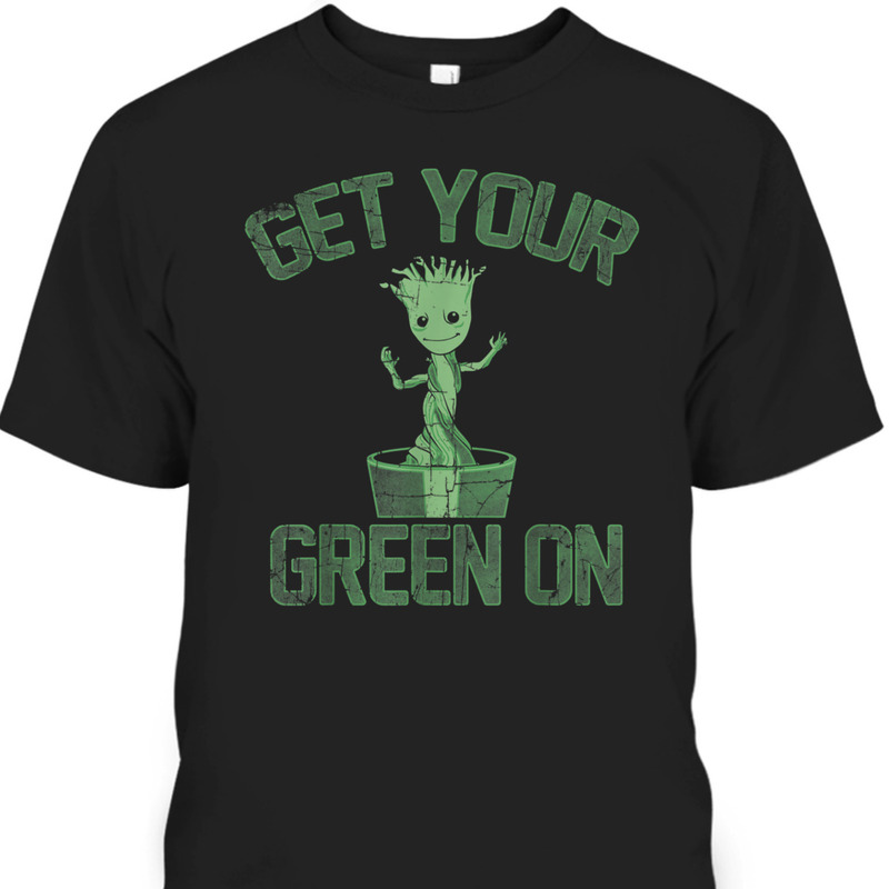 Groot Marvel St Patrick's Day Get Your Green On T-Shirt