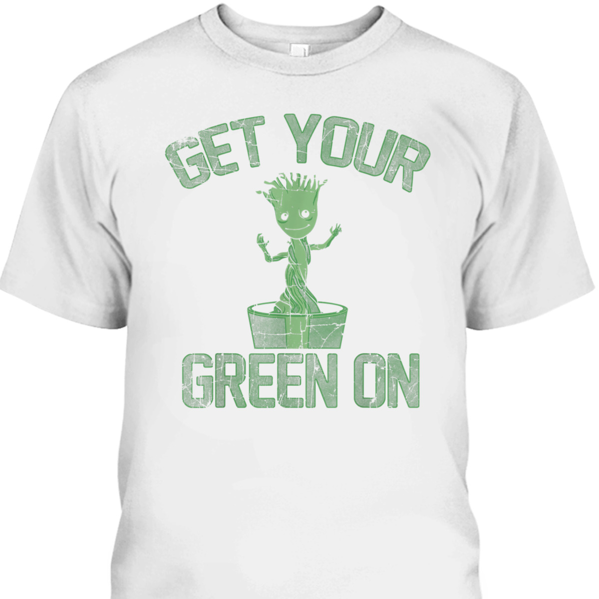 Groot Marvel St Patrick's Day Get Your Green On T-Shirt