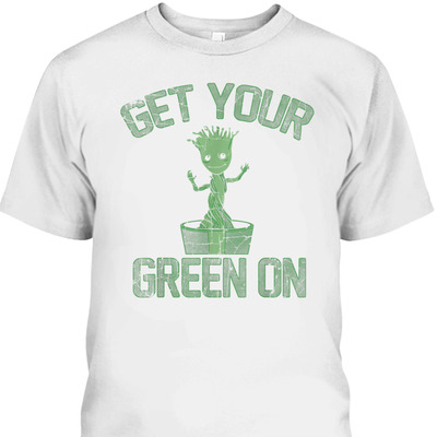 Groot Marvel St Patrick’s Day Get Your Green On T-Shirt