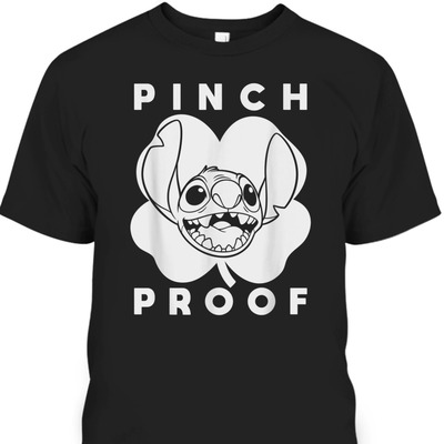 Disney St Patrick's Day T-Shirt Stitch Shamrock Pinch Proof
