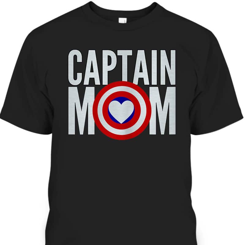 Mother's Day T-Shirt Captain Mom Superhero Mother's Day T-Shirt Captain Mom Superhero