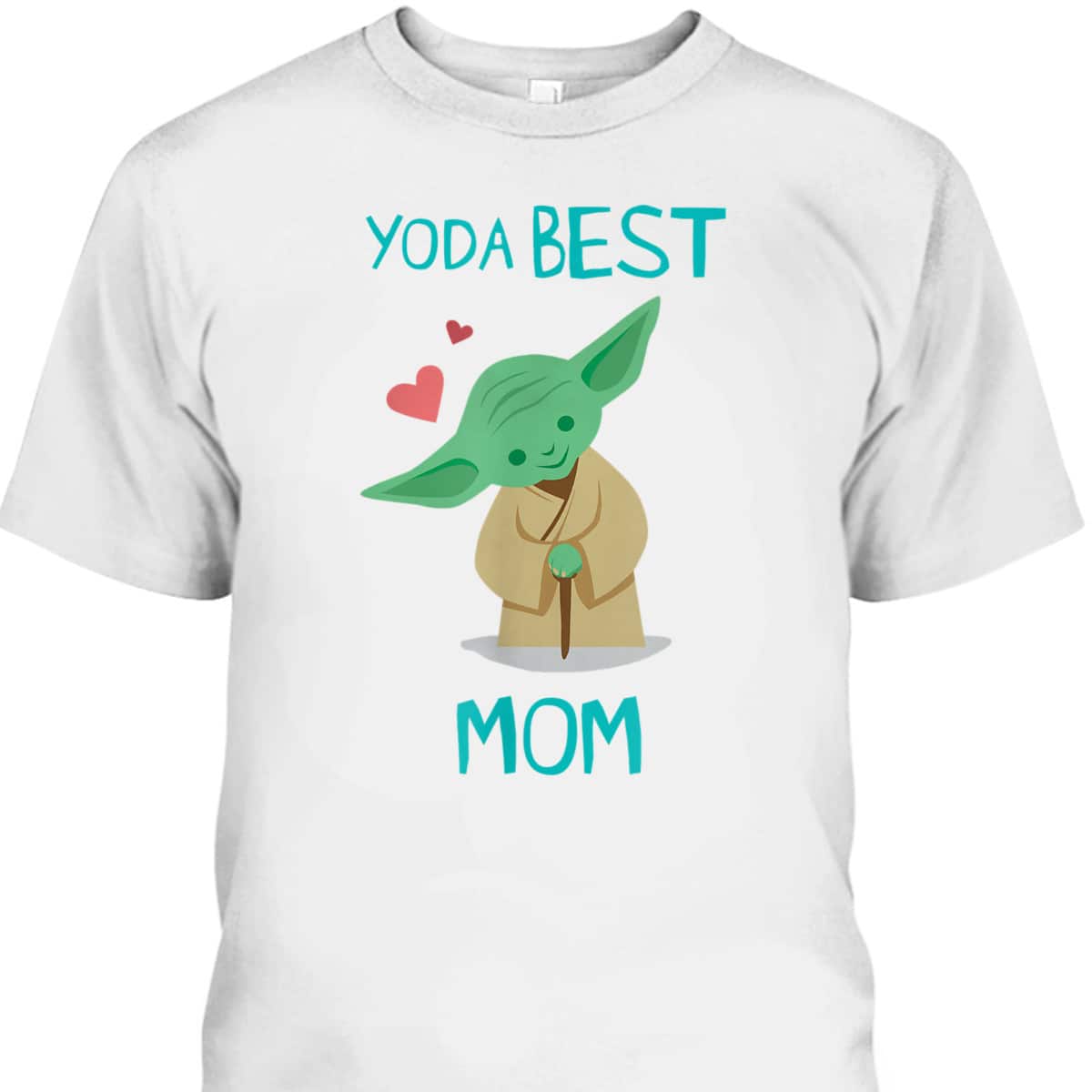 Star Wars Yoda Best Mom Hearts Mother’s Day T-Shirt