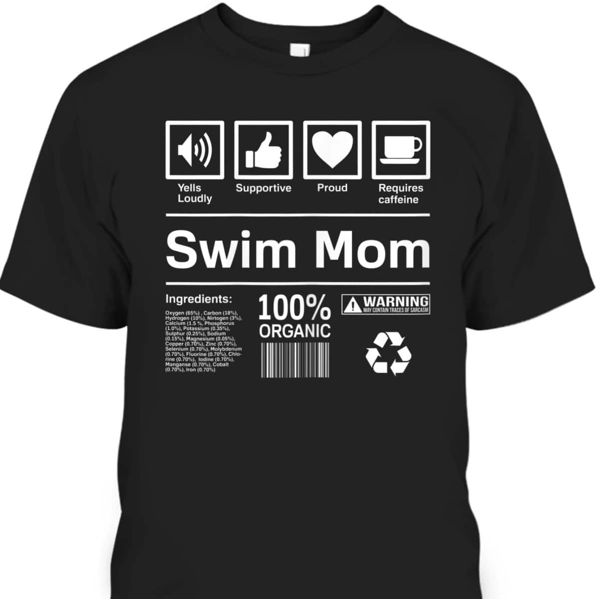 Mother's Day T-Shirt Swim Mom Gift For Mother-In-Law