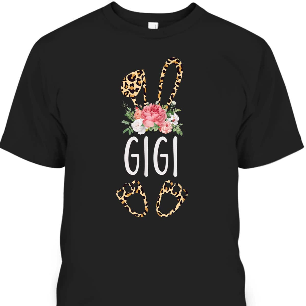 Mother's Day T-Shirt Flora Leopard Gigi Bunny Gift For Mom