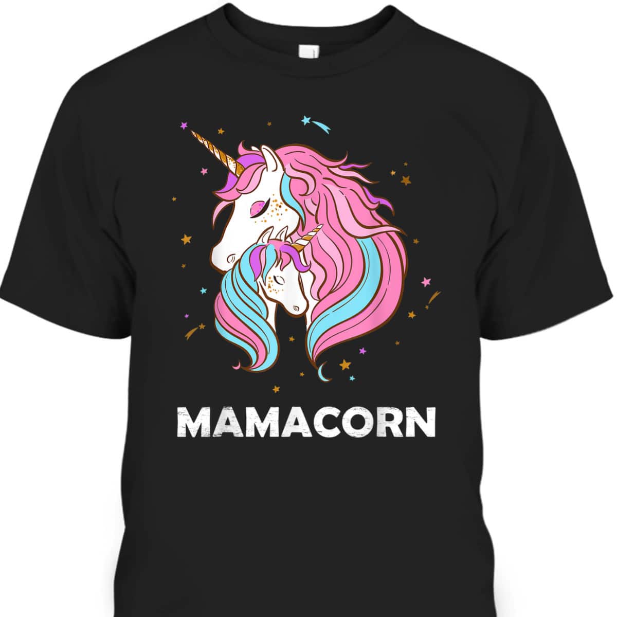 Mother's Day T-Shirt Mamacorn Unicorn Mom And Baby
