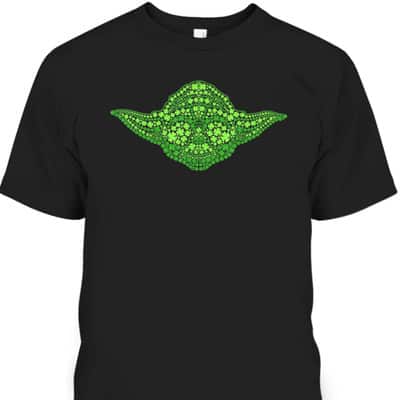 Star Wars Yoda Clover Face St Patrick's Day Graphic T-Shirt