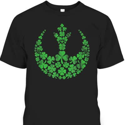 Star Wars Rebel Alliance Green Shamrocks St Patrick's Day T-Shirt