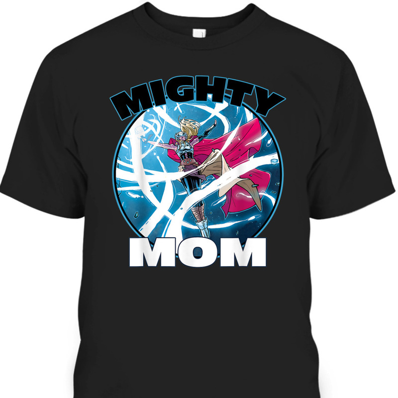 Mother's Day T-Shirt Mighty Mom Gift For Marvel Fans
