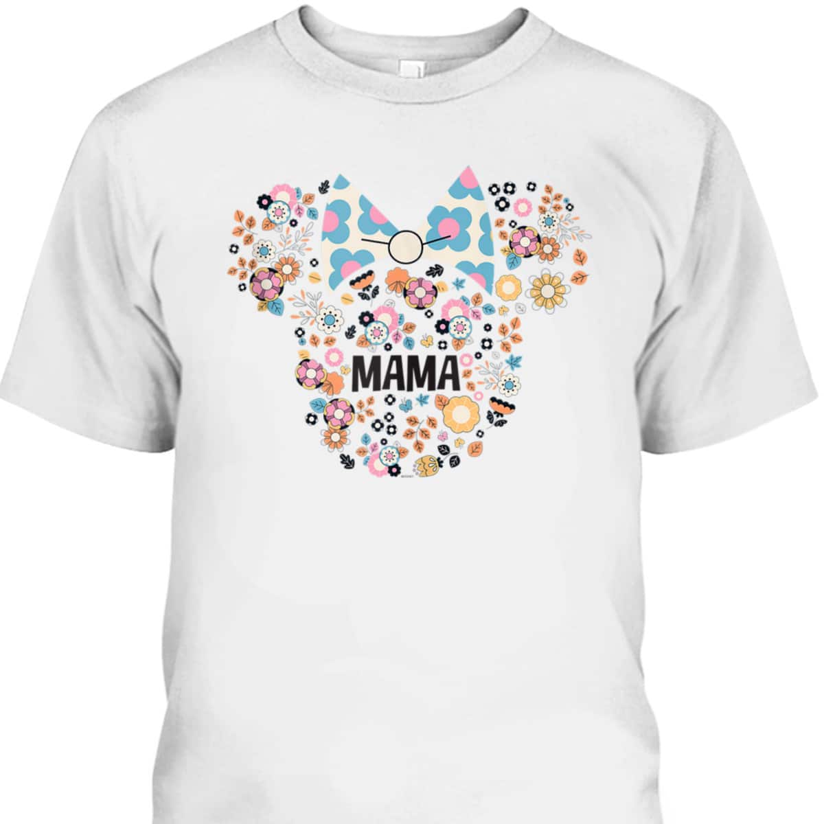 Mother’s Day T-Shirt Disney Minnie Mouse Mama Flower Icons