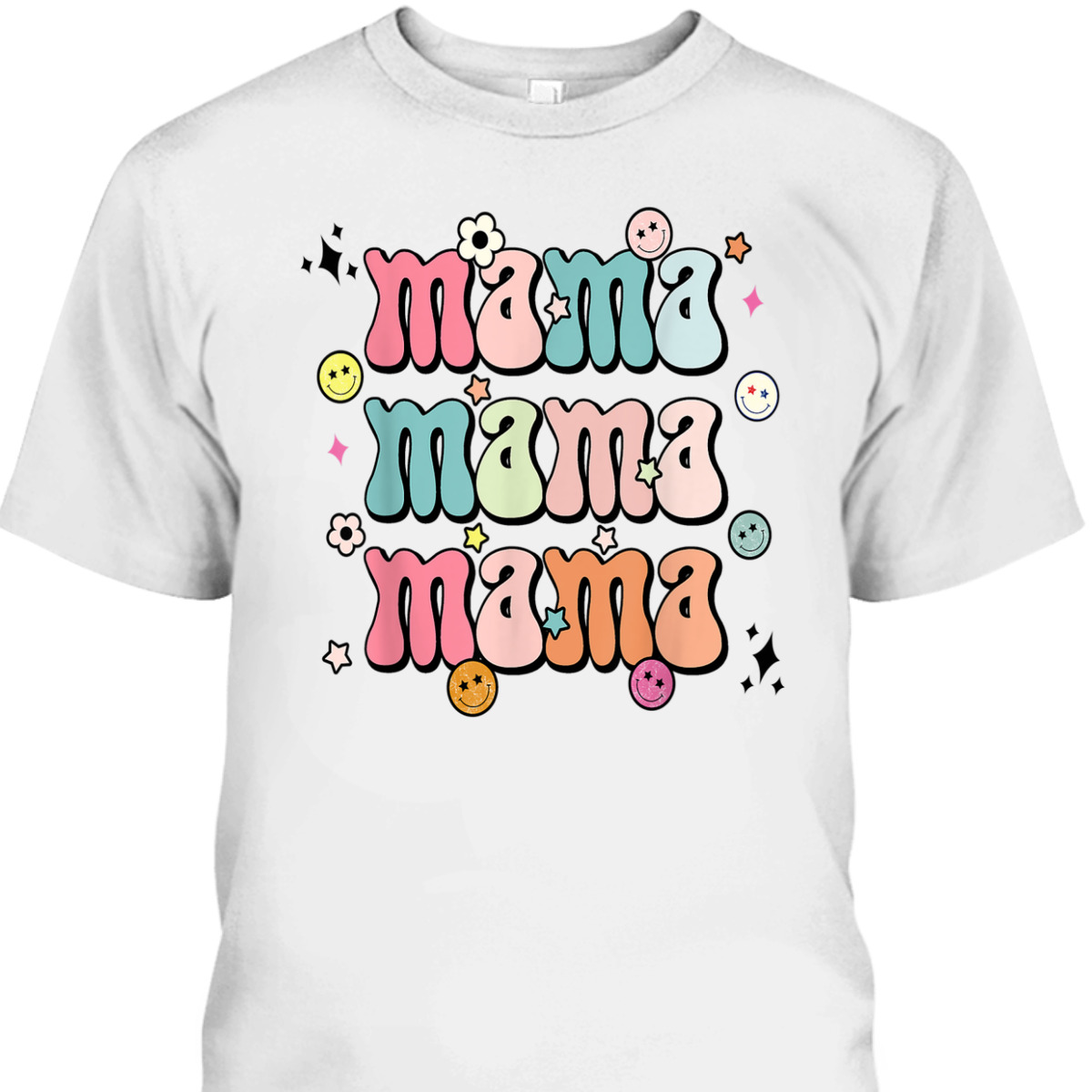 Mother's Day T-Shirt Retro Groovy Mama