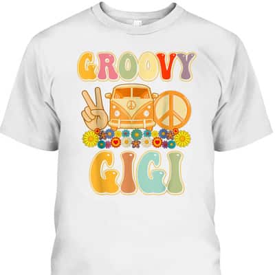 Retro Mother’s Day T-Shirt Groovy Gigi Gift For Mom & Grandma