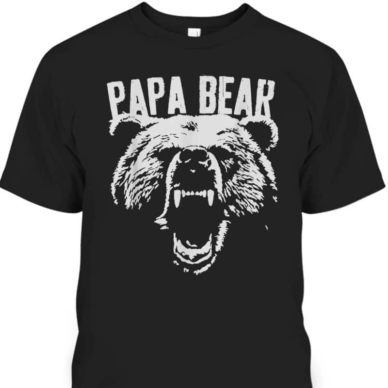 Papa Bear Father's Day T-Shirt Gift For Father-In-Law