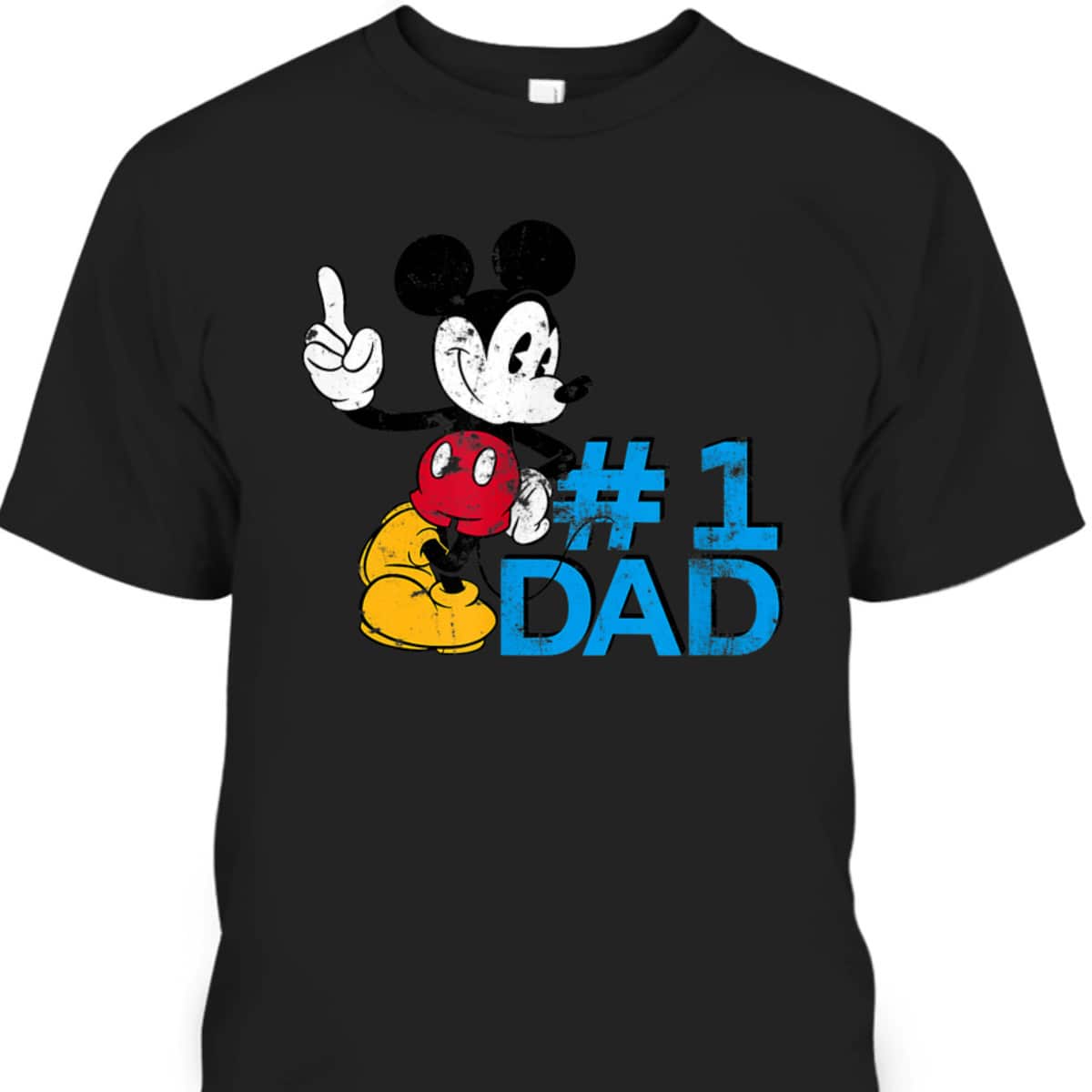 Mickey Mouse Father's Day #1 Dad Gift For Disney Lovers T-Shirt