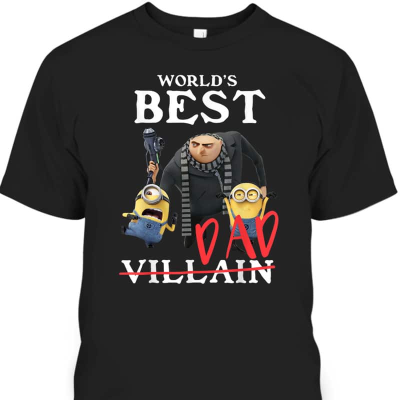 Father's Day T-Shirt Minions World's Best Dad Villain